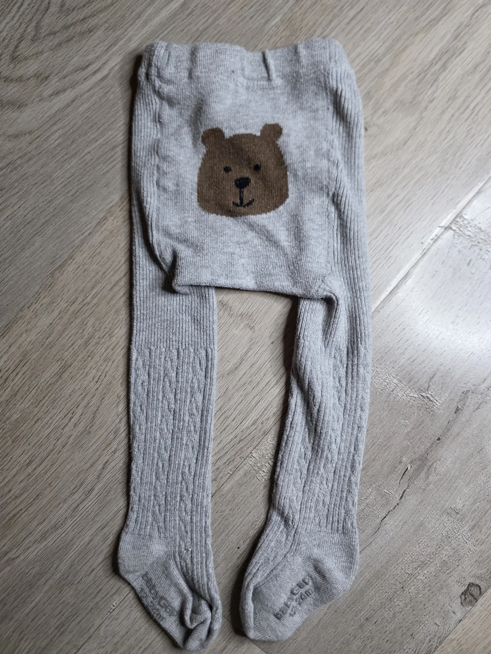 Baby Gap Brannan Bear Knit Tights for Babies - Light Gray, 12-24 Months